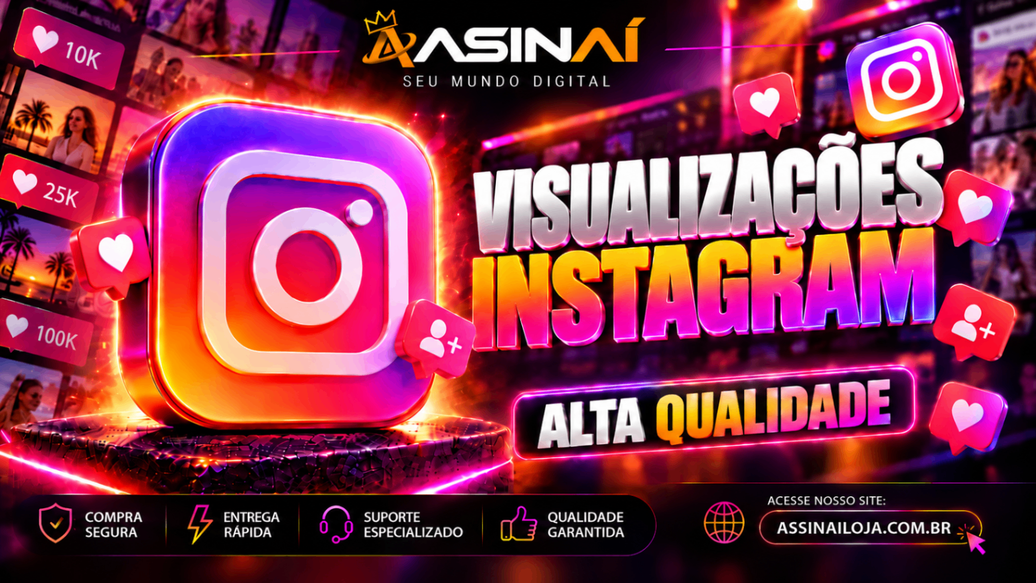 1.000 VISUALIZAÇÕES (REELS)